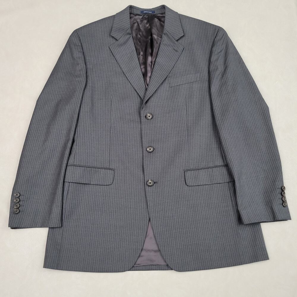 Ralph Ralph Lauren Gray 100% Wool Blazer Jacket 42L Classic Fit For Dillard's